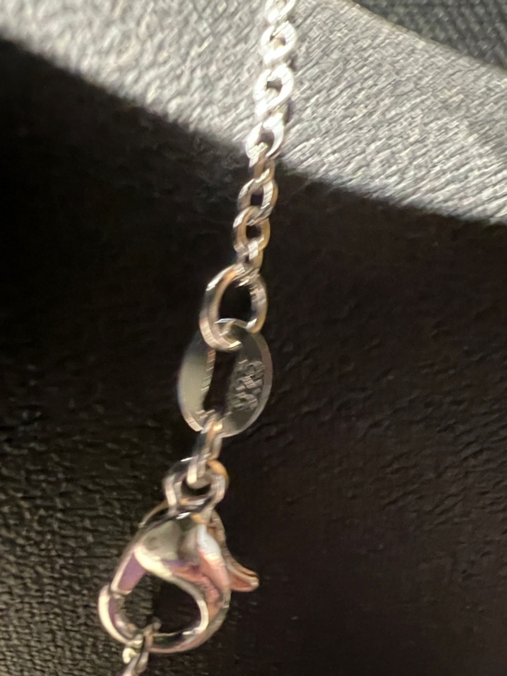 2/$20 Sterling Silver Necklace with Yellow Teardrop Pendant - Picture 3 of 3
